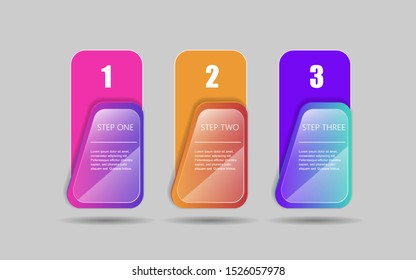 Modern infographics options banners. Vector illustration can be used for workflow layout, diagrams, number options, web design, eps 10