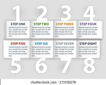 Opciones de infografía modernas. Ilustración del vector