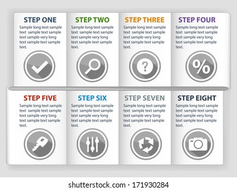 Modern infographics options. Vector illustration