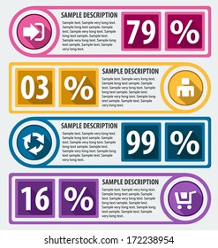 Modern infographics options. Vector illustration