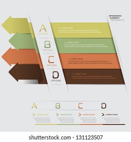 Modern infographics origami style step up options banner. Vector illustration. can be used for workflow layout, diagram, number options, web design, infographics.