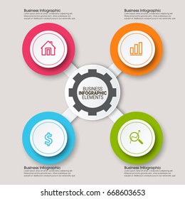 Modern Infographics Paper Template