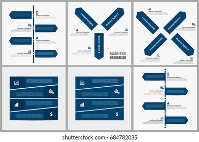 Modern Infographics Paper Template set