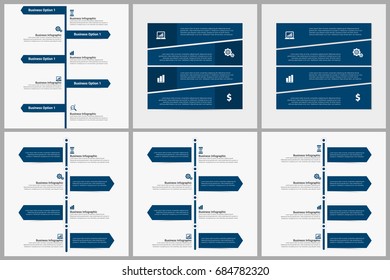 Modern Infographics Paper Template set