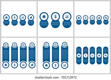 Modern Infographics Paper Template set