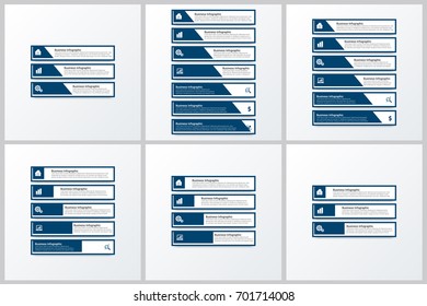 Modern Infographics Paper Template set