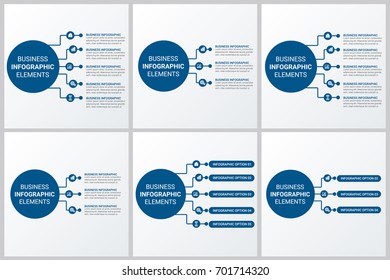 Modern Infographics Paper Template set