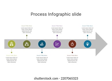 Modern Infographics Process Template 6 Slaids Stock Vector (Royalty Modern Infographics Process Template 6 Slaids Stock Vector (Royalty
