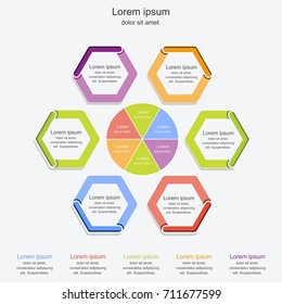 Modern infographics process template,business concept infographic,vector illustration