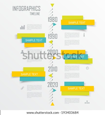 Modern infographics set. Diagram and Time Line design. Vector