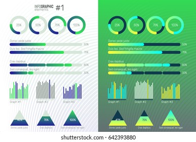 Modern infographics in simple flat style.