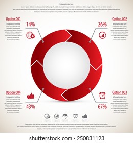 Modern infographics template.EPS 10 vector.