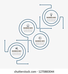 Modern Infographics Template with 4 options. Vector infographic element. - Vector