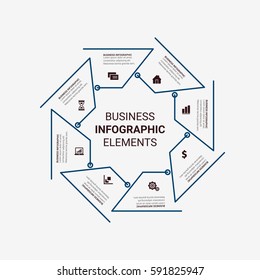 Modern Infographics Template. Vector