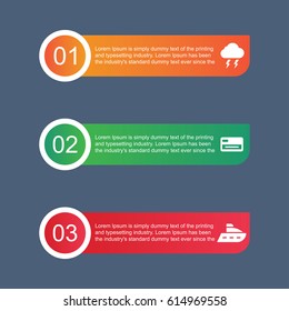 Modern infographics template. Vector graphic design illustration
