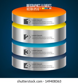 Modern Infographics template, Vector illustration. 