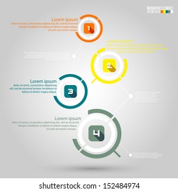 Modern infographics template, vector illustration.