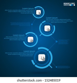 Modern infographics template, vector illustration.