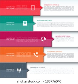 Modern Infographics Template.  Vector illustration