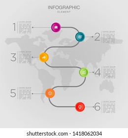 modern infographics timeline design template, integrated circles background. Blank space for content, business, infographic, diagram, flowchart, diagram, time line or steps process
