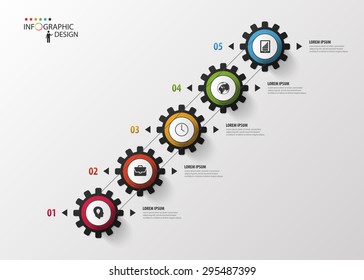Modern infographics vector design template