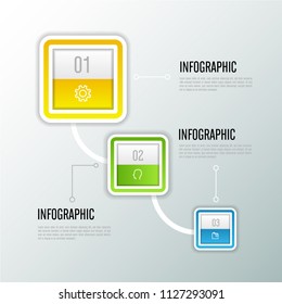 Modern Infographics vector design.Vector timeline infographic template. Infographics with four step, number option.