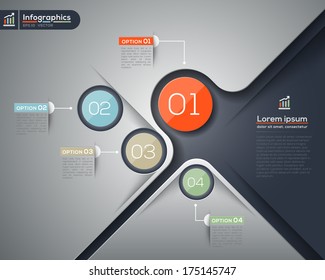 Modern infographics Vector graphic design layout