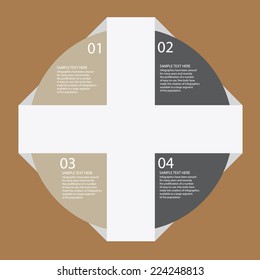 Modern infographics. Vector illustration. can be used for workflow layout, diagram, number options, step up options, web design, infographics. 