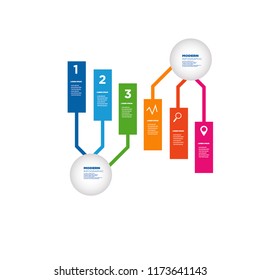 Modern Infographic.vector.colorful design.