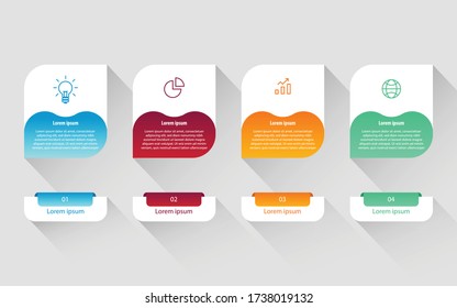 Modern Infography Design Template With 4 Options To Eit, Make Your Own Creation. EPS10