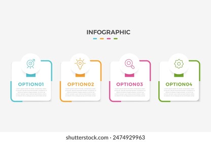 Vector de Premium de Plantilla infográfica moderna
