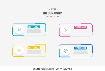 Vector de Premium de Plantilla infográfica moderna
