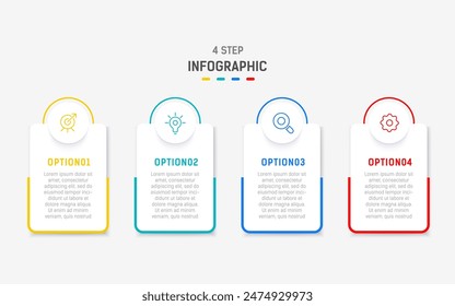 Vector de Premium de Plantilla infográfica moderna
