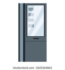 Modern information kiosk displaying important information with a sleek design