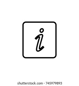 Modern information line icon. Premium pictogram isolated on a white background. Vector illustration. Stroke high quality symbol. Information icon in modern line style.