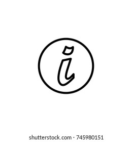 Modern information line icon. Premium pictogram isolated on a white background. Vector illustration. Stroke high quality symbol. Information icon in modern line style.