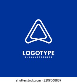 Modern initial AA logo letter simple and creative design concept