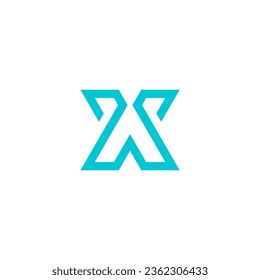Modern initiales AX Logo-Design, Vektorgrafik