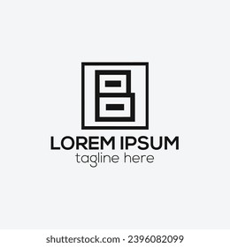 Modern initial B letter logo design concept isolated vector template illustration for business and company
