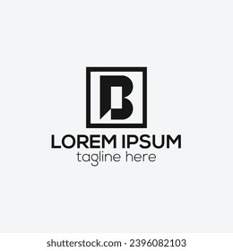 Diseño moderno de diseño de logotipo de letra B aislado ilustración de plantilla vectorial para empresas y empresas
