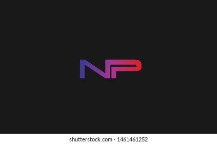 Modern initial based letter design with N and P