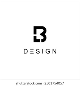 modern initial BL LB logo monogram vector