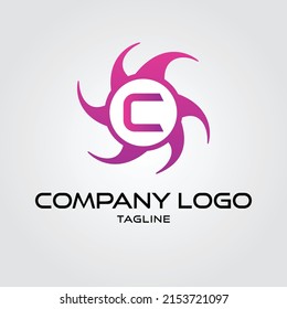Modern initial c Tech Initial logo vector
