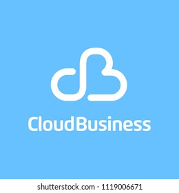 Modern Initial CB for Cloud logo design inspiration