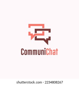 Moderna letra inicial del logo de CC concepto de diseño simple y creativo