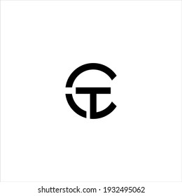 Modern Initial CT Logo,TC vector Design Illusutration