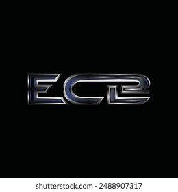 Modern Initial ECB Geometric Luxury Business Creative Design Template Logo