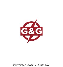 Symbol für den modernen Anfangsbuchstaben G und G des Blitzbolzens