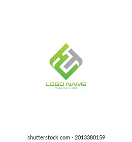 Modern initial HUT Letter Logo Design  Monogram Icon Vector Template