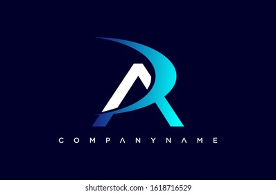 modern initial letter A, AR logo. simple icon, template design